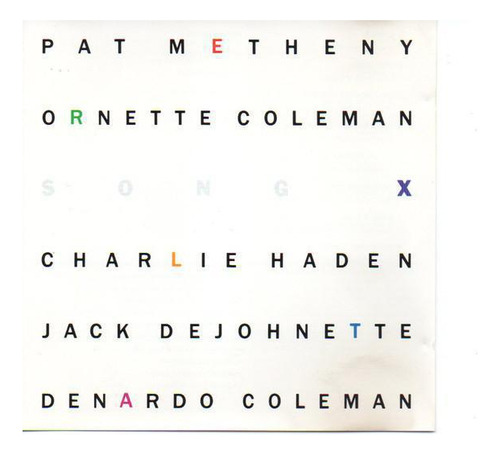 Cd Pat Metheny E Ornette Coleman - Song X