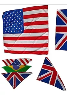 Pañoletas Bandanas Paises Estados Unidos Brasil Inglaterra