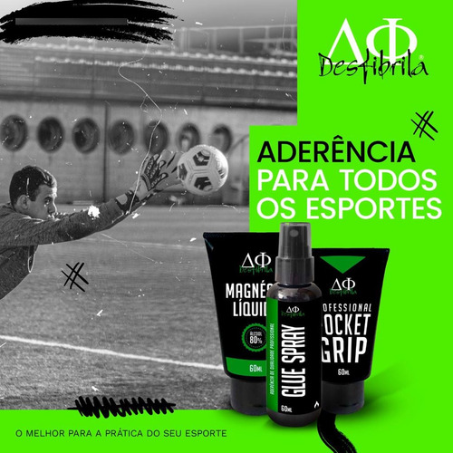 Kit Grip E Cola Para Pole Dance, Crossfit, Escalada Cor Preto