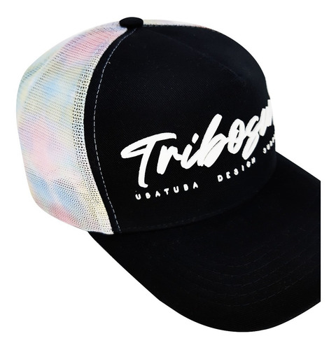 Imagem 4 de 8 de Boné Trucker Tie Dye Aba Curva Tribo Surf Ubatuba