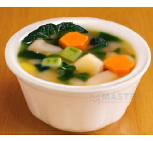 Imagem 7 de 9 de 400un - Cumbuca Isopor 300ml Para Caldos Quentes E Sopa