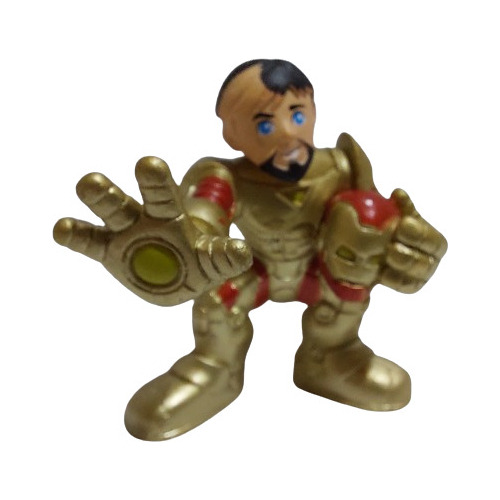 Iron Man Gold Tony Stark - Marvel Super Hero Squad - Hasbro