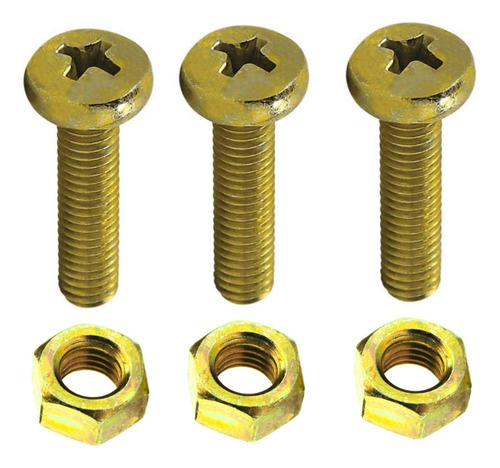 Parafuso M3 Cabeça Panela M3 X 25mm Com Porca 20