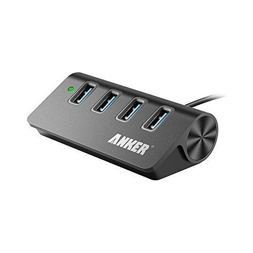 Anker Usb 3.0 Hub De Aluminio Portátil De 4 Puertos Con Cabl