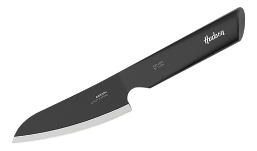 Cuchillo Utilitario 5 Design Hueco Inox Antiadherente Negro
