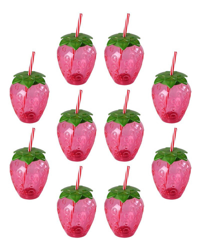 10 Piezas Taza Para Beber Frutas Botellas De Agua De Dibujos