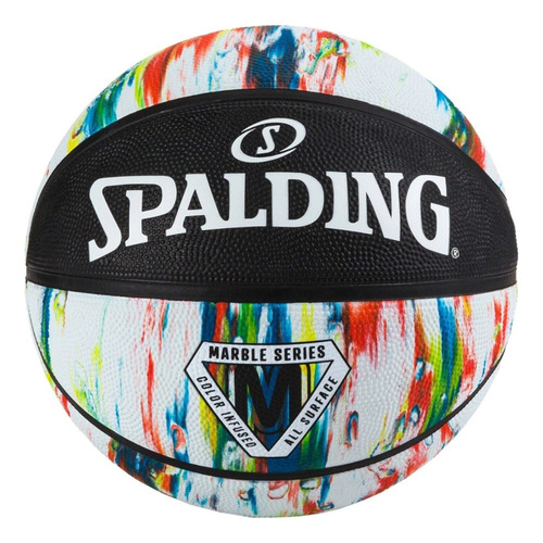 Balón Baloncesto Spalding Marble Series #7 Original Colores