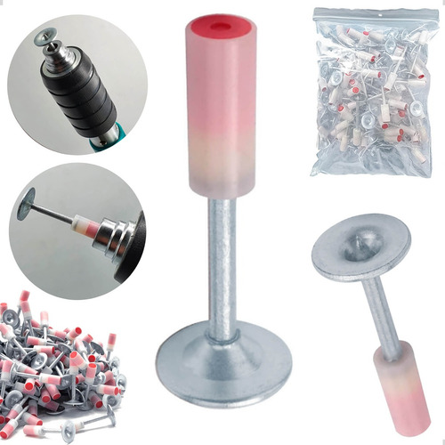 Prego Finca Pino Arruela Para Pistola Fixação Kit 100un 42mm