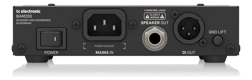 Tc Electronic Bam200 Cabeçote Baixo 200watts