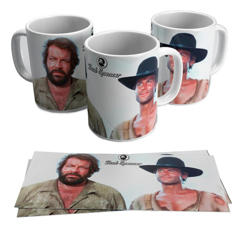 Taza Blanca 11 Oz / Bud Spencer , M01 (1 Pz)