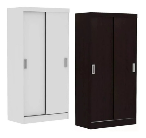 Imagen 1 de 4 de Ropero Placard 2 Puertas Corredizas Estantes Opcional Espejo