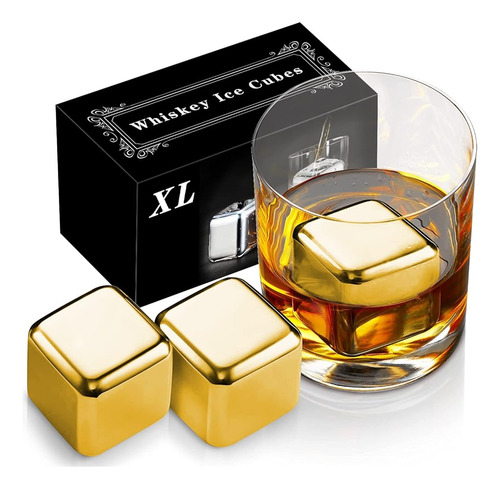2 Piedras Grandes De Whisky De 64 Cm³ (4 Cu In) - Set De Reg