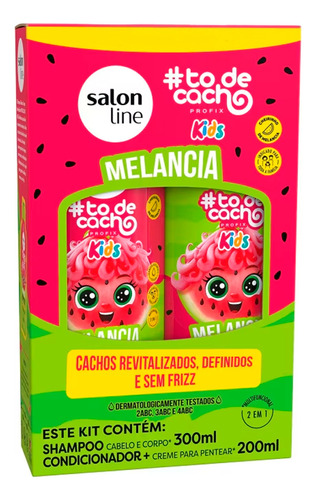 Salon Line Kids To De Cacho Melancia Shampoo Acondicionador