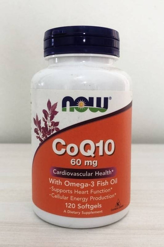 Coq10 Com Óleo De Peixe Ômega-3, 60 Mg, 120 Softgels Sabor Neutro