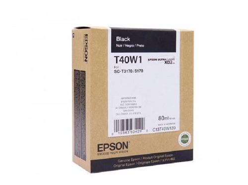 Cartucho Epson T40w120 P/plotter Epson T3170 Black 80ml