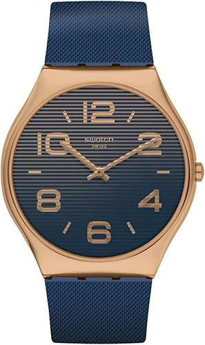 Swatch St. Correa De Caucho De Cuarzo De Acero, Azul, Reloj