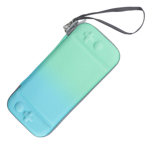 Kit Para Nintendo Switch Verde Azul Claro Estuche Protector