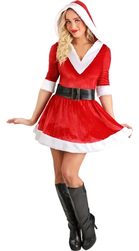 comprar Navidad, Disfraz\u002Fcosplay, Santa Claus, Vestido Spirited Santa Claus, Mujer