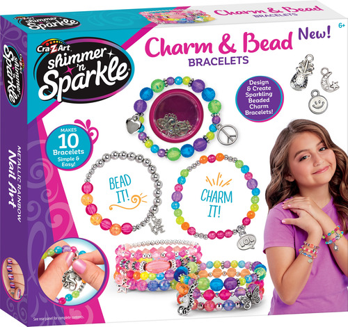 Juego Crazart Shimmer And Sparkle (charm & Bead Bracelets)