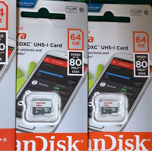 Tarjeta Microsd Sandisk 64 Gb