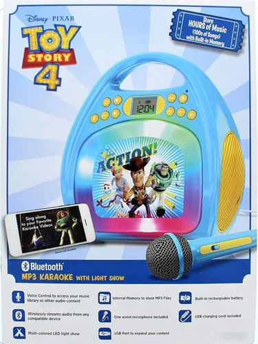 Toy Story 4 Karaoke Con Asistente De Google O Siri + Regalo