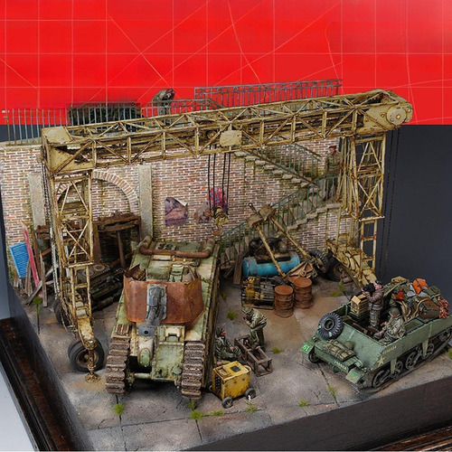1/35 Kit De Modelo De Construção, Modelo De Arquitetura De