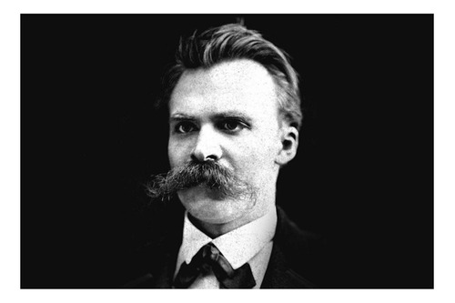Vinilo 60x90cm Nietzsche Filosofo Poeta Pensamiento M1