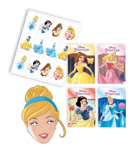 Kit Livro Infantil Aprender E Divertir Disney - Princesas - 4 Livros De  Colorir + Máscara + Jogo Da Memória