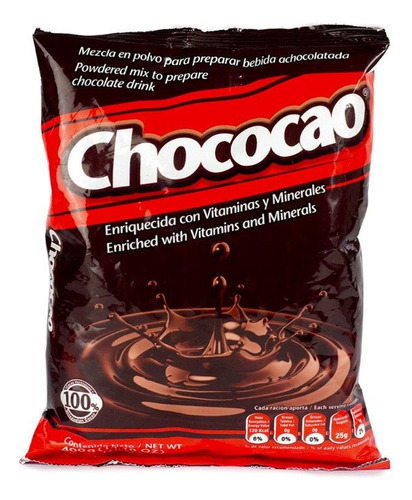 Bebida Achocolatada Chococao Bolsa 400g 2 Unidades