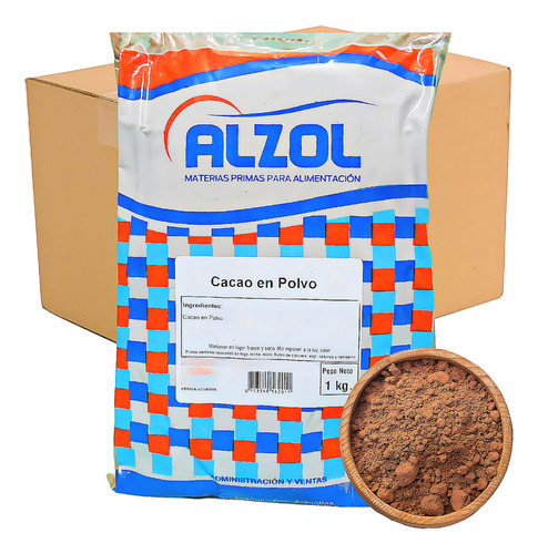 Cacao Amargo Alzol Economico 10x1kg