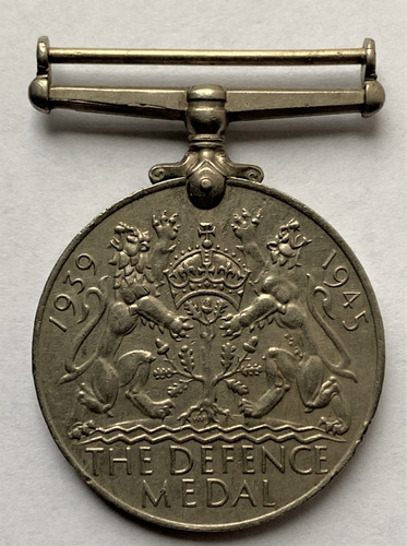 Gran Bretaña Commonwealth Medalla De Defensa 1939 - 1945