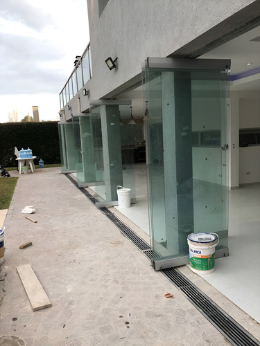 Cerramiento Plegable Vidrio Templado/ Laminado Full Vision