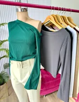 Comprar Remera Manga Larga De Morley Manga Campana Mujer