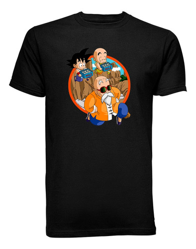 Playera T-shirt Anime Dragon Ball Z  Roshi Goku Krilin