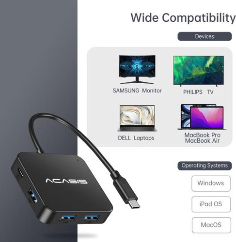 Concentrador Usb C, Concentrador Usb Tipo C Multipuerto Con