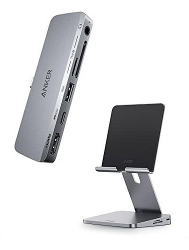 Cargador Anker 541 Puerto Usb-c 6 En 1 Para iPad Y Soporte