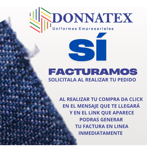 Blusa Donnatex M. Larga Mezclilla Stretch Corte Basic