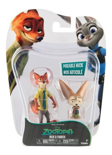 Zootopia Personajes En Pack De 2 Muñecos Articulados Disney 