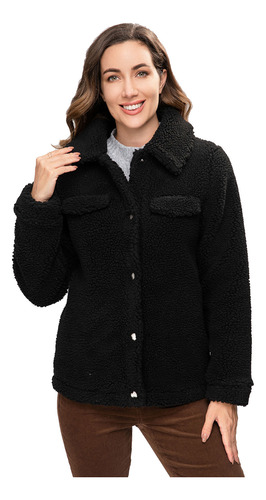 Polar Estilo Chaqueta Negro Mujer Fashion´s Park