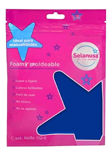 Foamy Moldeable C/ 50g Colores Manualidades Selanusa