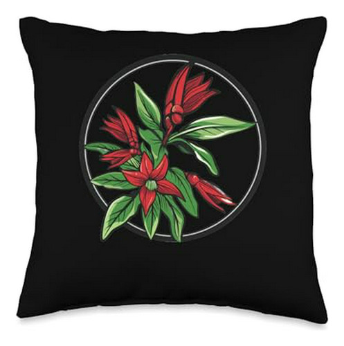 Cojín Redondo Con Logo De Cactus De Navidad - Decoración Ide