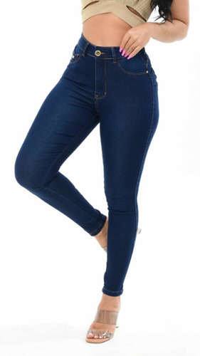 Imagem 1 de 3 de Kit 3 Calças Jeans Feminina Cintura Alta  Com Lycra Ducam