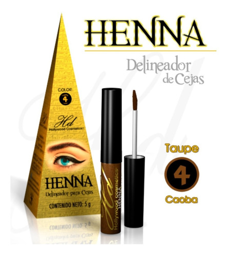 Delineador De Cejas Henna Pigmento - Hollywood Cosmetics
