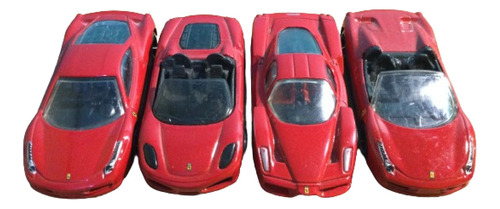 Hot Wheels Lote 4 Carros Ferrari Rojo Enzo F458 F430 Spyder