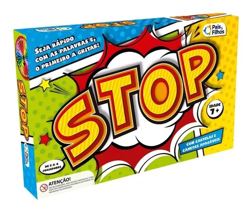 Jogo Stop Super Divertido Para Toda Família Pais E Filhos