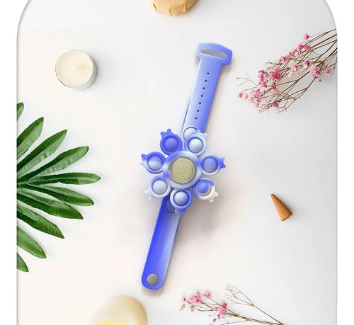 Pulsera Led Antiestrés Fidget Spinner, 3 Unidades