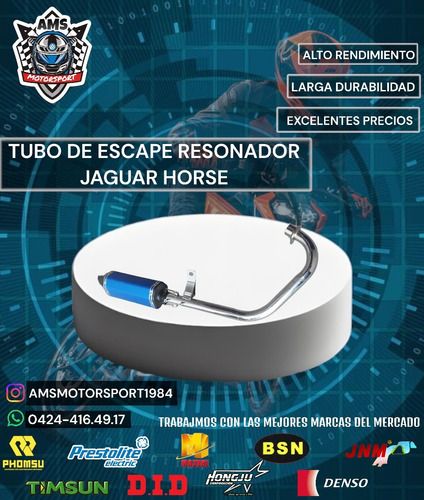 Tubo De Escape Resonador Jaguar Horse