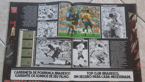 Revista Placar 389 Pôster Vasco Campeão Carioca 1977 + Pelé (Usado)