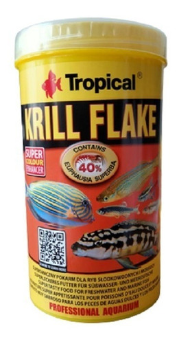 Alimento Pez Krill Flake 100g Forma Escamas Tropical