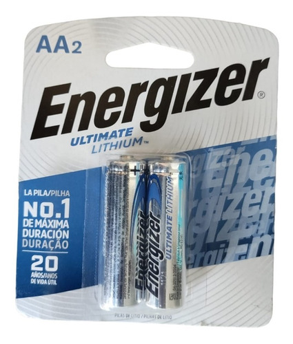 Pilas Baterias Energizer X2 Aa Larga Duracion 1.5v Litio 